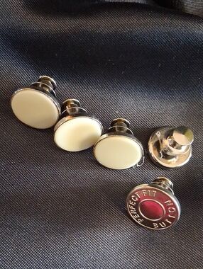 Set Of 5 Screw On Button Replacement Shirt Or Jean  Button